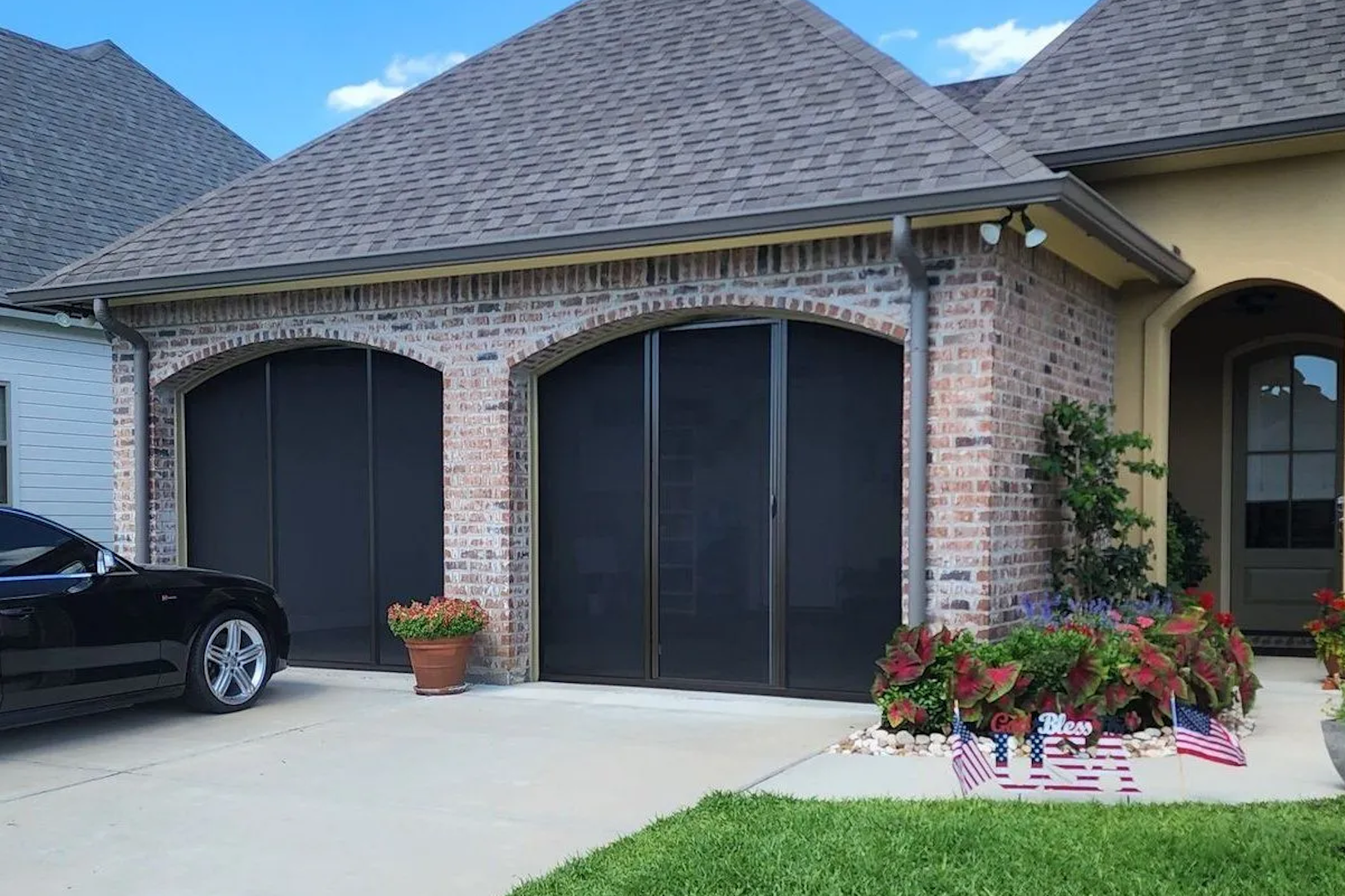Lifestyle Screens retractable garage door screen for bug protection and increased airflow in residential garages